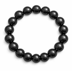  Bratara din Shungit Rotund 17, 5-18 x 17, 5-18 mm - Textura Naturala pentru Look Definit - Diametru 55 mm - 1 Buc