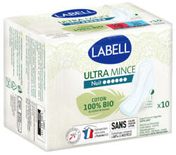 Labell Egészségügyi betét Ultra Night Bio, Csomagolás sérült! szárnyas (méret: éjszakai) (10 db/cs) - diaper