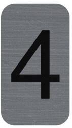 EXACOMPTA Információs tábla, öntapadó, 2, 5x4, 4 cm, alumíniumhatású, EXACOMPTA, 4-es (67184E) - papir25