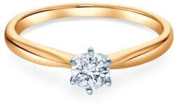 SAVICKI Inel de logodnă SAVICKI: aur bicolor, diamant de laborator - savicki - 5 808,00 RON