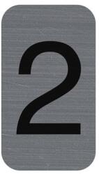 EXACOMPTA Információs tábla, öntapadó, 2, 5x4, 4 cm, alumíniumhatású, EXACOMPTA, 2-es (67182E)