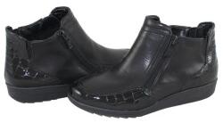 ara Ghete dama, negru, casual, piele naturala, cu talpa joasa, Ara 12-46307-Negru (Marime: 36) (12-46307-Negru-36)