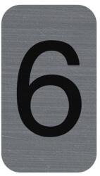 EXACOMPTA Információs tábla, öntapadó, 2, 5x4, 4 cm, alumíniumhatású, EXACOMPTA, 6-os (67186E)