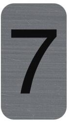 EXACOMPTA Információs tábla, öntapadó, 2, 5x4, 4 cm, alumíniumhatású, EXACOMPTA, 7-es (67187E)