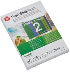 GBC Meleglamináló fólia, 100 mikron, A4, fényes, öntapadó, GBC (41666E) - papir25