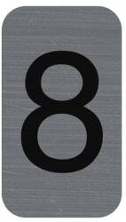 EXACOMPTA Információs tábla, öntapadó, 2, 5x4, 4 cm, alumíniumhatású, EXACOMPTA, 8-as (67188E)