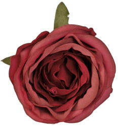 Valex Decor Angol rózsa selyemvirág fej, 5.5cm - Bordó (AF143-10)