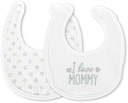 Lorelli Natural tépőzáras előke 2db - Unisex - aprotalpak