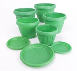  Virágedény Dália 1, 8 l alátéttel Szín: Terrakotta 1, 8L