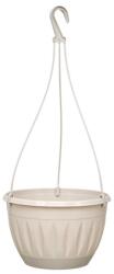 Elif Plastic Függő virágtartó akasztóval 3, 3L (Ø 23 × 35, 2 cm) Szín: Bézs