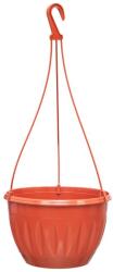 Elif Plastic Függő virágtartó akasztóval 1, 8L (Ø 18, 5 × 12 cm) Szín: Terrakotta