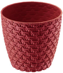 Elif Plastic Kaspó kötött mintás 1, 6 literes Szín: Szürke