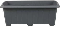 Elif Plastic Virágláda antik - 70 cm (33 × 74 × 27 cm) Szín: Antracit
