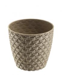  Kaspó kötött mintás 3 literes Szín: Törtfehér