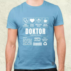 Magnolion Doktor összetevői fehér férfi póló (28217)