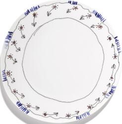 Serax Set 2 farfurii întinse Midnight Flowers Anemone Milk, 28 cm, alb, ceramică (B9223104-307)