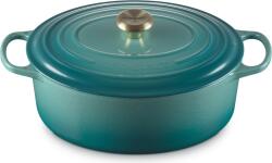 Le Creuset Vas de gătit Signature oval 31 cm bleu riviera (21178310994450)