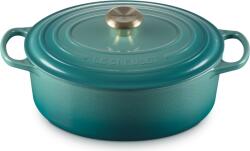 Le Creuset Vas de gătit Signature oval 29 cm, bleu riviera (21178290994450)