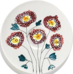 Serax Set 2 farfurioare pentru cești de cafea Midnight Flowers Anemone Milk, 12, 5 cm, alb, ceramică (B9223134-307)