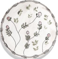 Serax Set 2 farfurii întinse Midnight Flowers Mirtillo Nude, 24 cm, roz (B9223103-414)