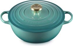 Le Creuset Oală La Marmite Signature 26 cm, bleu riviera (21114260990450)