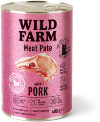 WILD FARM Пастет със свинско месо 400 г - безглутенова храна за котки