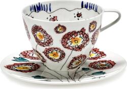 Serax Set 2 cești pentru cappuccino cu farfurioare Midnight Flowers Anemone Milk, 200 ml, alb, ceramică (B9223129-307)