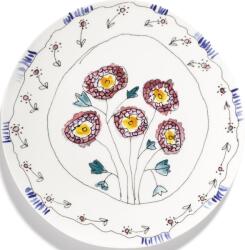 Serax Set 2 farfurii pentru servire Midnight Flowers Anemone Milk, 31 cm, alb (B9223105-307) Tava