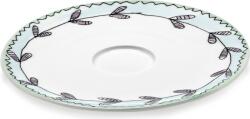 Serax Set 2 farfurioare pentru cești de cappuccino Midnight Flowers Blossom Milk, 14, 5 cm (B9223131-403)