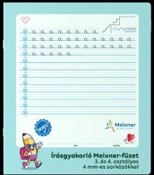 ICO Füzet Meixner kisalakú 3. és 4. osztályos 4mm sorközzel 32 lapos álló (PAP1111-2783)