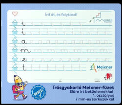 ICO Füzet Meixner kisalakú 1. osztályos 7mm sorközzel előre írt betűelemekkel 32 lapos fekvő (PAP1111-2781)