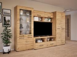  Mónika nappali szekrénysor artisan tölgy 300 cm