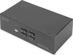 ASSMANN Switch Digitus KVM Switch 4 Port Dual Display 4K DisplayPort (DS-12882)