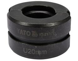 TOYA Krimpelő betét U-típus 20 mm (YT-21741) (YT-21741)