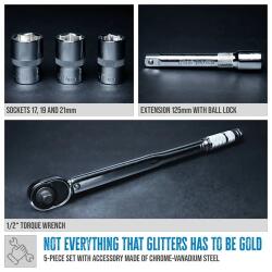 Güde 1/2" nyomatékkulcs készlet 5 db-os készlet (39010)