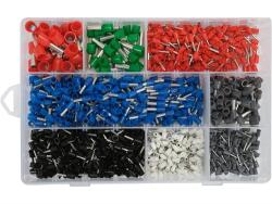 TOYA szigetelt érvéghüvely készlet 1200 darabos (YT-068914) VDE (YT-068914)