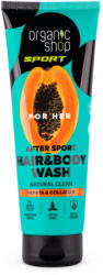 Organic Shop Sportolás utáni sampon és tusfürdő papayával és kollagénnel 200ml
