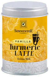 SONNENTOR Vaníliás Kurkuma-Latte díszdobos 60g