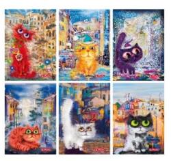 Herlitz Crazy Cats PP A5 60lapos kockás füzet (09575382) - bestbyte
