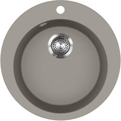 Evido Tondo kerek gránit mosogató, 505 mm, platina (442067) - markabolt