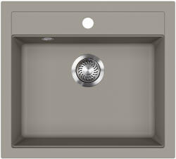 Evido QUADRO 6 gránit mosogató, 565 x 510 mm, platina (442063) - markabolt