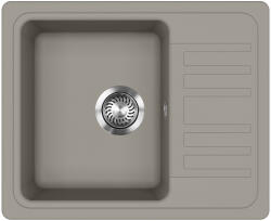 Evido Home 45S compact gránit mosogató 575x460 mm platina (442066) - markabolt