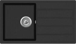 Evido EASY 45S gránit mosogató 760x440 antracit, doboz nélkül, lefolyógarnitúrával (105982BK) - markabolt