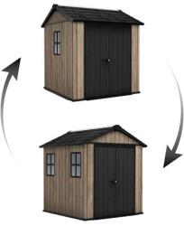 Keter Apex 7, 5 x 7 Ashwood kerti ház, padlóval (263955)