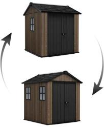 Keter Apex 7, 5 x 7 Walnut kerti ház, padlóval (263956)