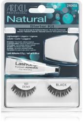 Ardell Natural Pentru fixarea genelor cu lipici 101 Demi Black 4 buc