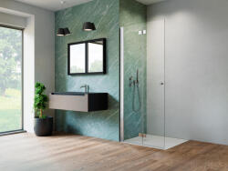 Radaway Nes Walk-in KDD-B zuhanyfal 80 átlátszó balos