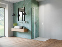 Radaway Nes 8 Walk-in KDD II zuhanyfal 90 átlátszó balos