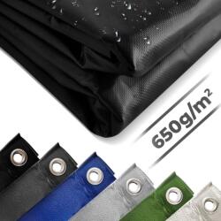 Jago Prelata 650 g/m2, ochiuri de aluminiu, negru, 3 x 6 m (WP00762)