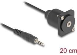Delock 88150 0, 2 M 3.5mm Fekete audio kábel (88150)